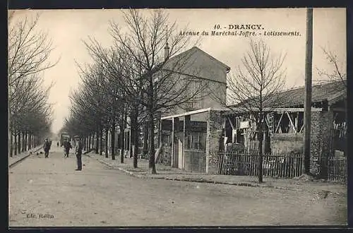 AK Drancy, Avenue du Maréchal-Joffre, Lotissements