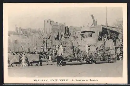 AK Aix, Carnaval XXXVI, Le Triomphe de Tartarin