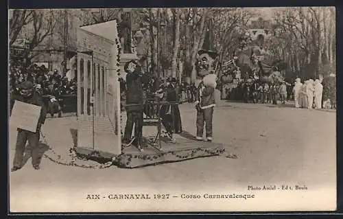 AK Aix, Carnaval 1927, Corso Carnavalesque