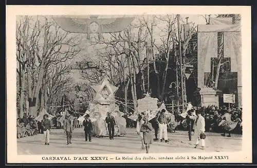 AK Aix, Carnaval XXXVI, La Reine des étoiles