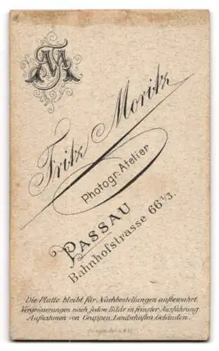 Fotografie Fritz Moritz, Passau, Bahnhofstrasse 66 1 /3, Porträt eines Uffz. in Uniform
