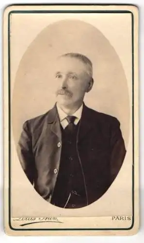 Fotografie Louis, Paris, Boulevard St. Martin 29, Portrait eines älteren Herren