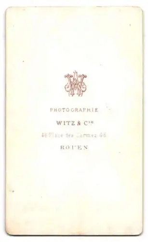 Fotografie Witz & Cie, Rouen, Place des Carmes 46, Porträt einer Frau