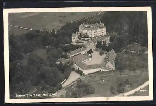 AK Innsbruck, Schloss Amras, Flugzeugaufnahme