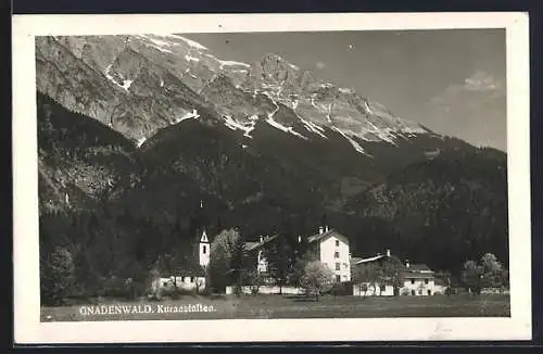 AK Gnadenwald, Blick auf die Kuranstalten