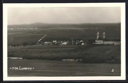 AK Maria Loretto, Teilansicht mit Kloster