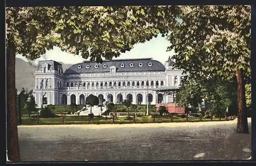 AK Bad Ischl /Salzkammergut, Park am Kurhaus