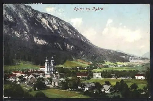 AK Spital am Pyhrn, Panorama mit Kirche