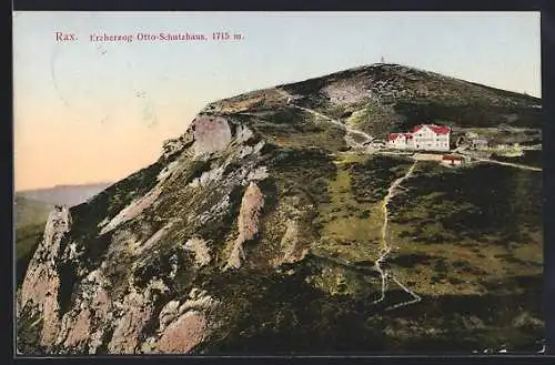 AK Erzherzog Otto-Schutzhaus, Berghütte auf der Rax