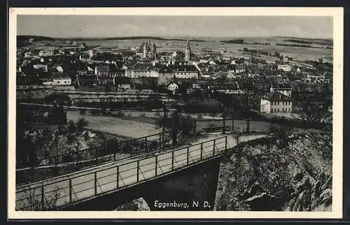 AK Eggenburg /N. D., Teilansicht mit Kirche