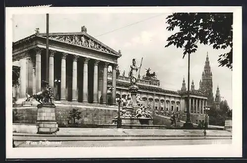 AK Wien, Parlament mit Strassenpartie