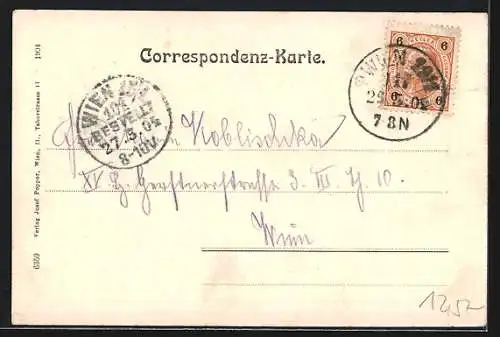 AK Grinzing, Teilansicht mit Kirche