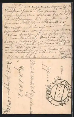 AK Maria-Enzersdorf, Blick auf die Kirche