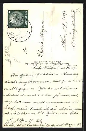 AK Karlstein a. d. Thaya, Uferpartie mit dem Schloss