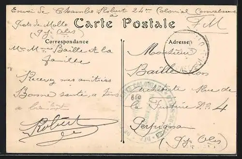 AK Prats de Mollo, Vue sur le Quartier du Faubourg et le Fort