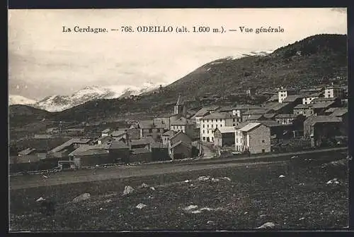 AK Odeillo, Vue générale à 1.600 m d`altitude en Cerdagne