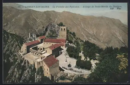 AK Vernet-les-Bains, Abbaye de Saint-Martin du Canigou dans le paradis des Pyrénées