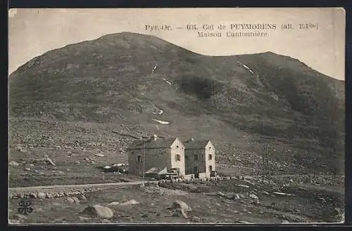 AK Col de Puymorens, Maison Cantonnière au pied de la montagne