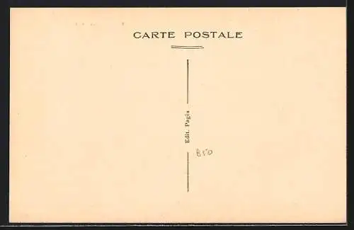 AK Coustouges, Vue générale du village et montagnes environnantes