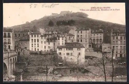 AK Amélie-les-Bains, Villas aux abords du Mondoni et le Fort