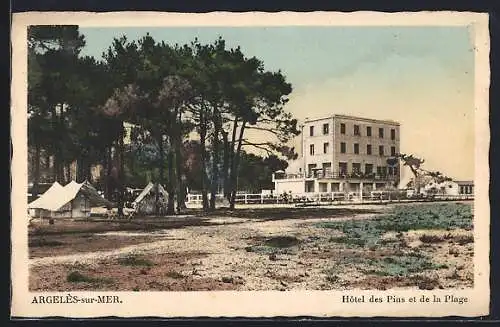 AK Argelès-sur-Mer, Hôtel des Pins et de la Plage