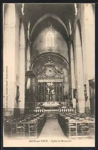 AK Arles-sur-Tech, Intérieur de l`Église du Monastère