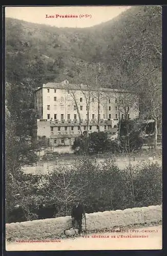 AK Thues-les-Bains, Vue générale de l`établissement dans les Pyrénées