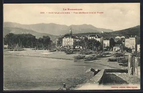 AK Banyuls-sur-Mer, Vue générale sur la plage