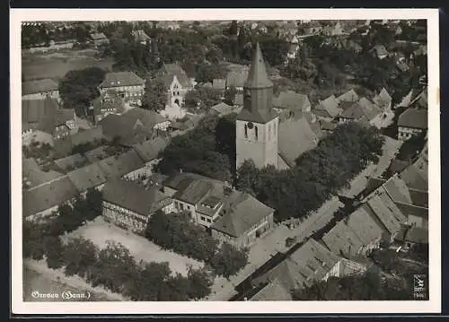 AK Gronau /Hann., Fliegeraufnahme der Ortschaft