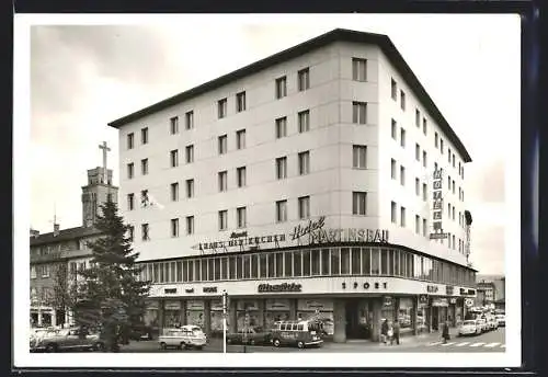 AK Pforzheim, Hotel Martinsbau, Dillsteiner Strasse 3a, Aussenansicht