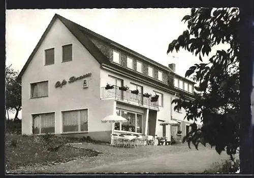 AK Bittelbronn /Schwarzwald, Hotel und Café Braun, Aussenansicht