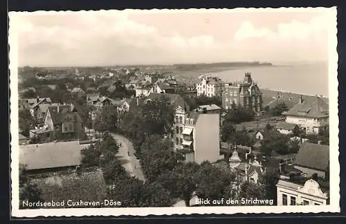 AK Cuxhaven-Döse, Blick auf den Strichweg