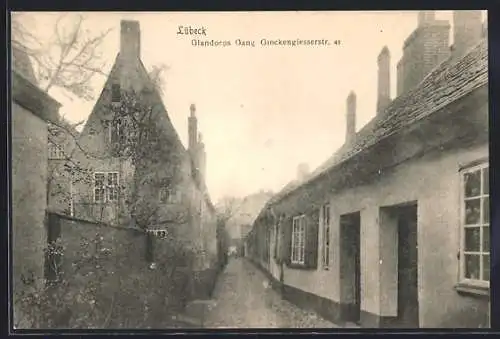 AK Lübeck, Glandorps Gang, Glockengiesserstrasse 41