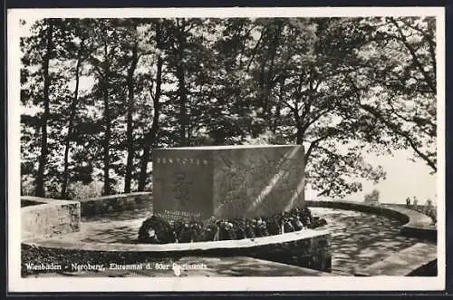 AK Wiesbaden, Ehrenmal des 80er Regiments