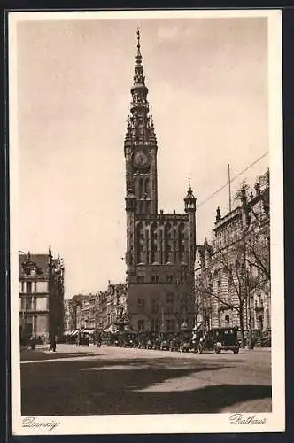 AK Danzig / Gdansk, Rathaus