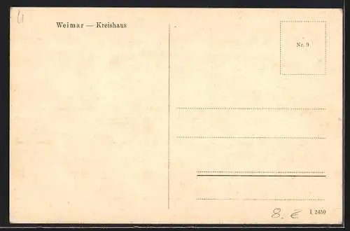 AK Weimar / Thüringen, Ansicht Kreishhaus