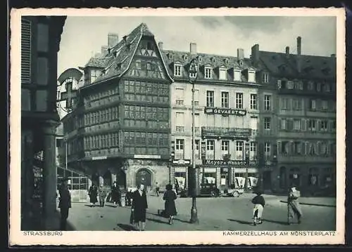 AK Strassburg, Kommerzellhaus am Münsterplatz