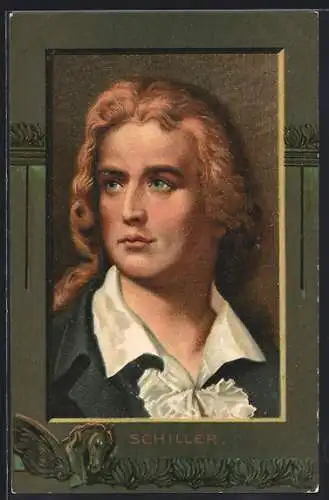 Lithographie Portrait Friedrich Schiller