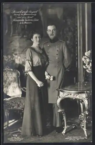 AK Ernst August Herzog von Braunschweigund Prinzessin Victoria Luise