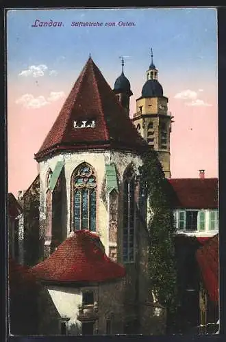 AK Landau / Pfalz, Stiftskirche von Osten