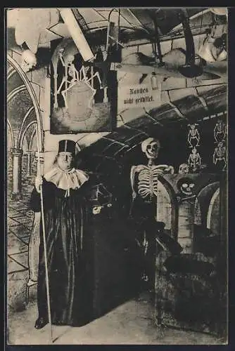 AK Dresden, Josephus Linke, Gründer des ersten Dresdner Bauern-Museums, Kreuzstrasse 11