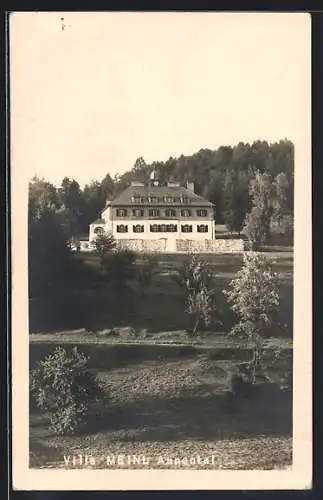 AK Ramsau /N.-Oe., Annental, Hotel Villa Meinl, Ansicht vom Feld aus