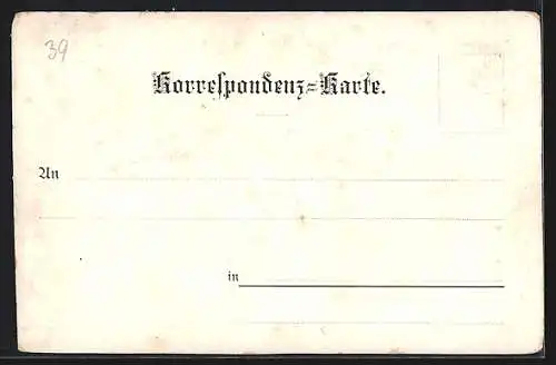 Lithographie Wien, Bahnhof Schönbrunn, Ortsansicht aus der Vogelschau