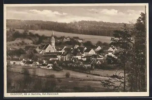 AK Kaindorf, Panorama mit Kirche