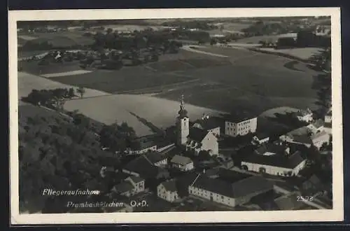 AK Prambachkirchen /O.-D., Fliegeraufnahme der Ortschaft