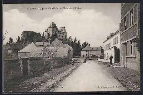 AK Agimont près de Givet, Rue du Château