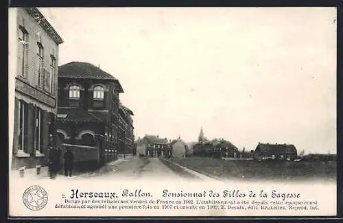 AK Herseaux /Ballon, Pensionnat des Filles de la Sagesse