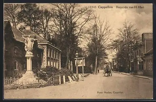 AK Cappellen, Dorpzicht met H. Hart