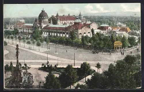 AK Dresden, 3. Deutsche Kunstgewerbe-Ausstellung 1906, Gesamtansicht