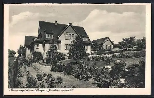 AK Hauteroda b. Heldrungen, Erholungsheim d. Ev. Jungmädchenbundes Thüringen Haus auf dem Berge